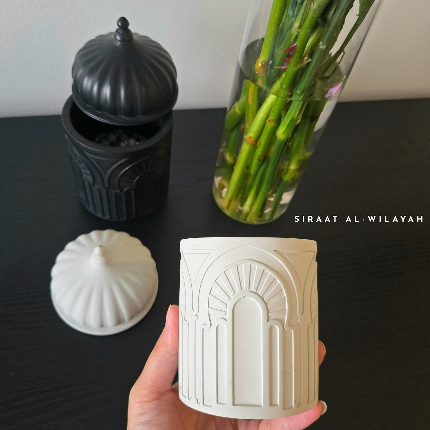 Ceramic Dome Canister Decor