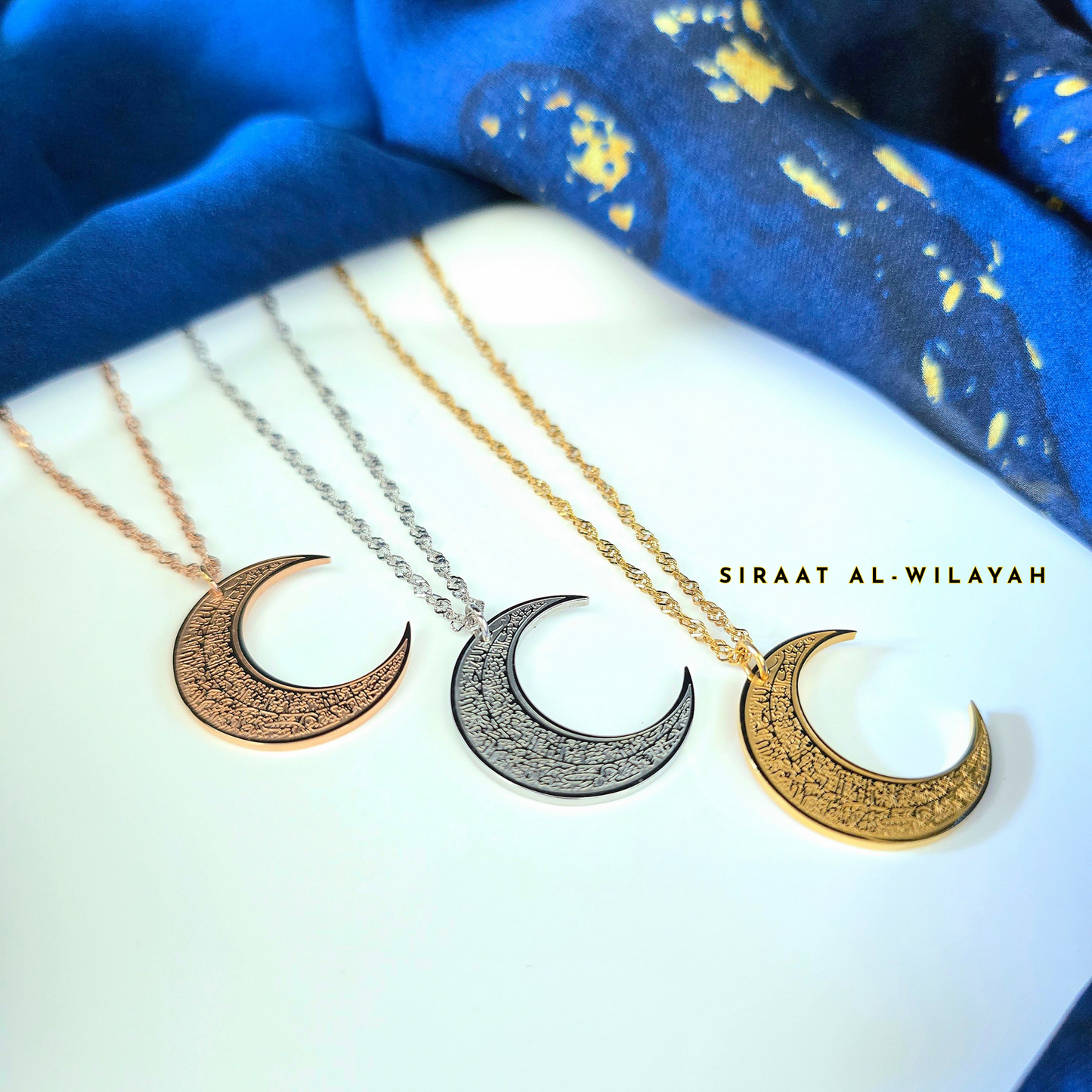Crescent Ayatul Kursi Necklace
