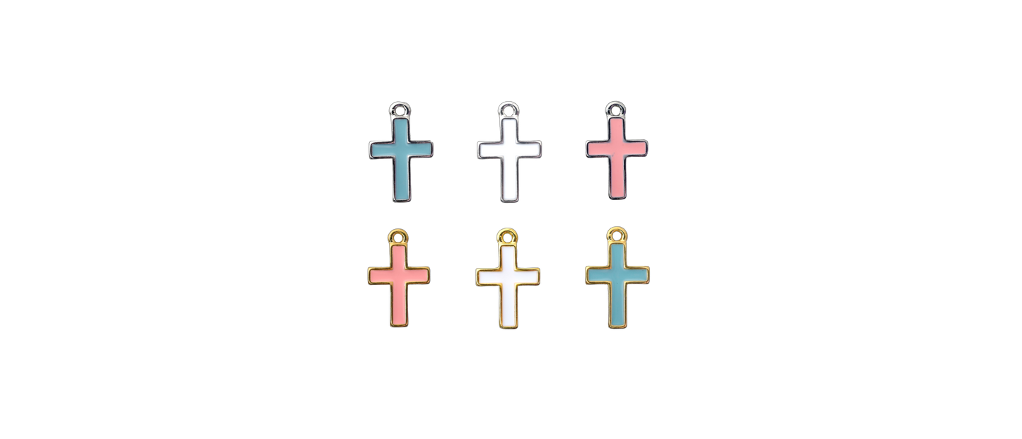 The Enamel Cross Charms For Babies