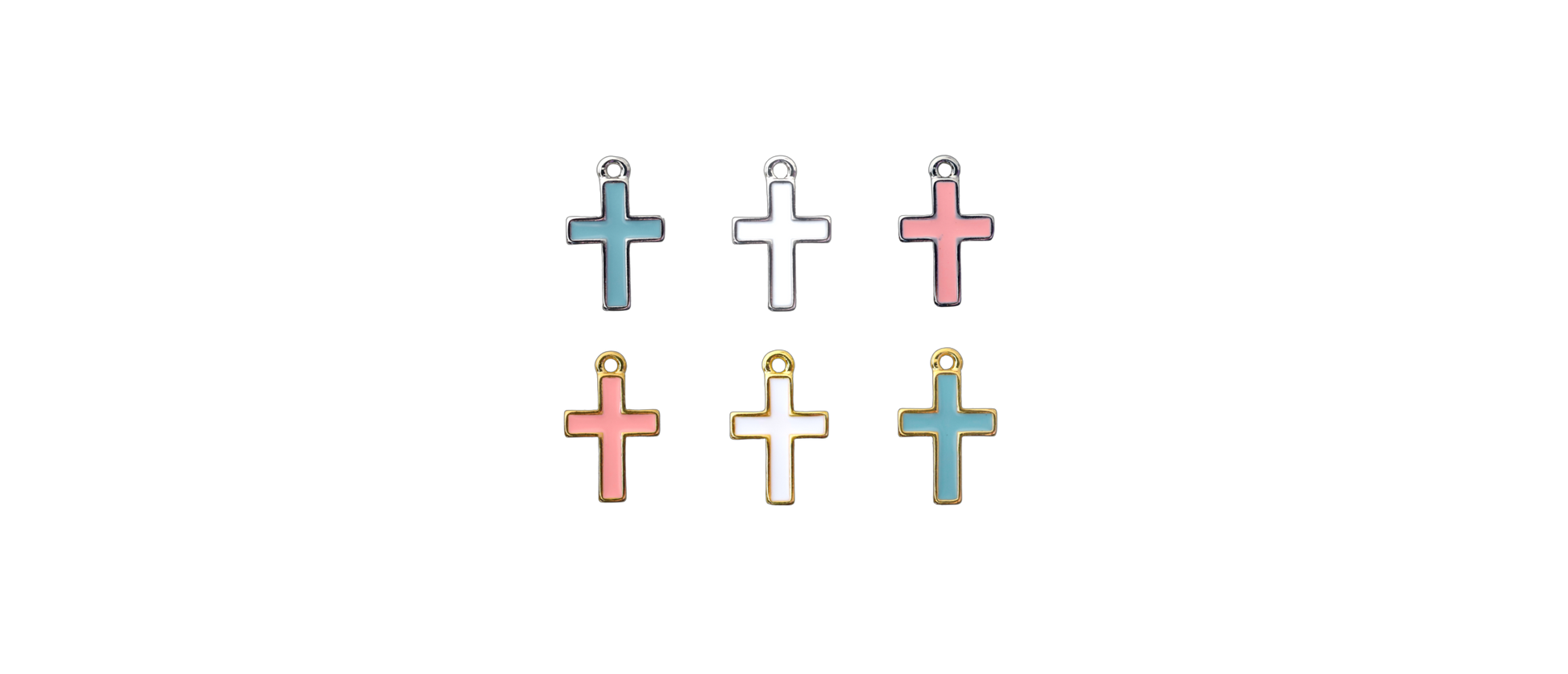 The Enamel Cross Charms For Babies