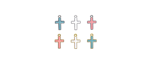 The Enamel Cross Charms For Babies