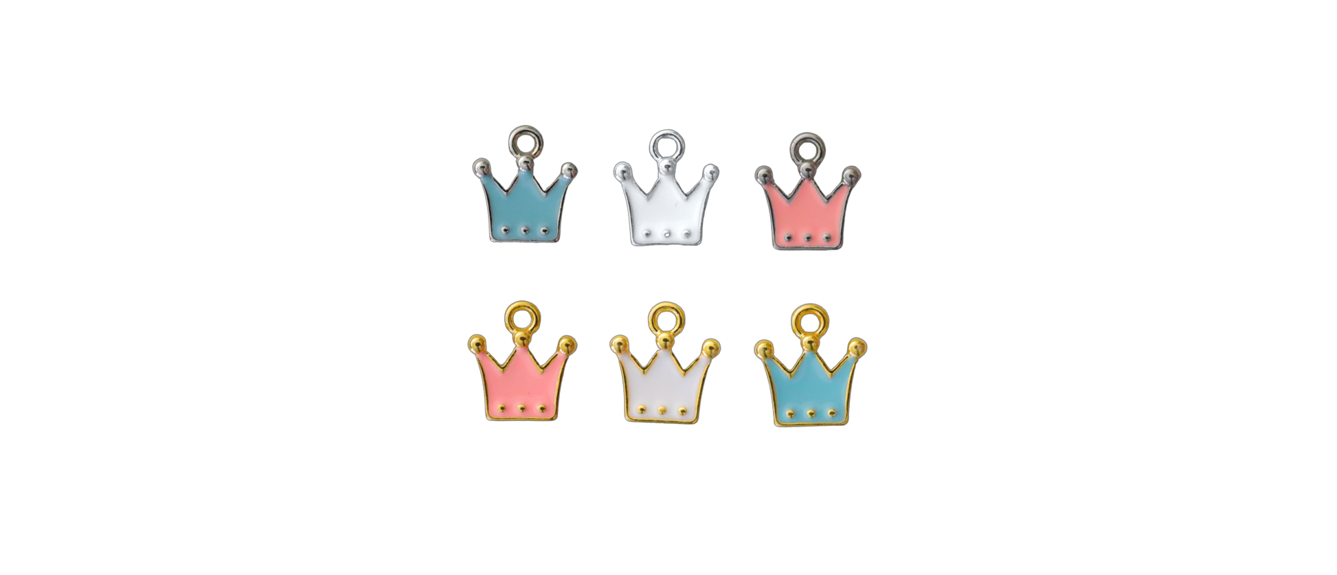 The Enamel Crown Charms