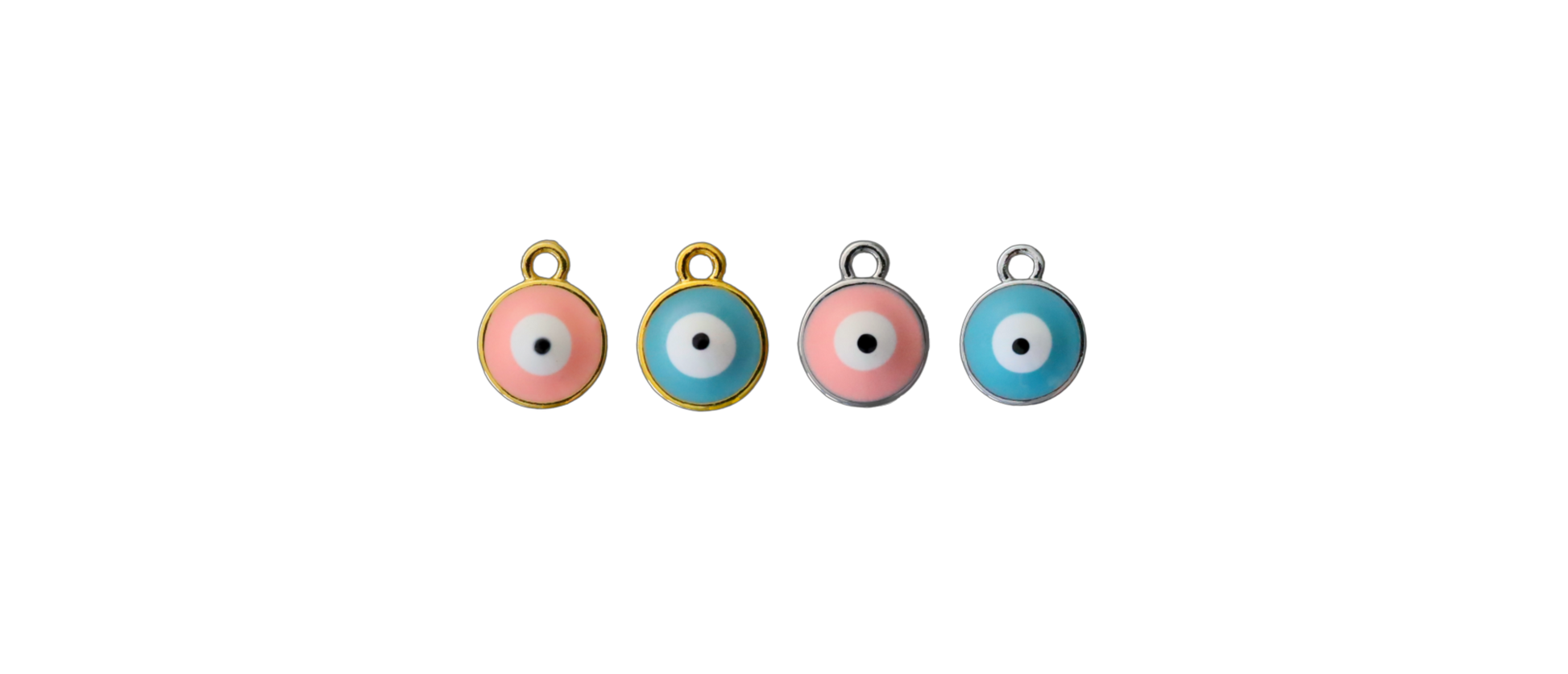 The Enamel Eye Charms