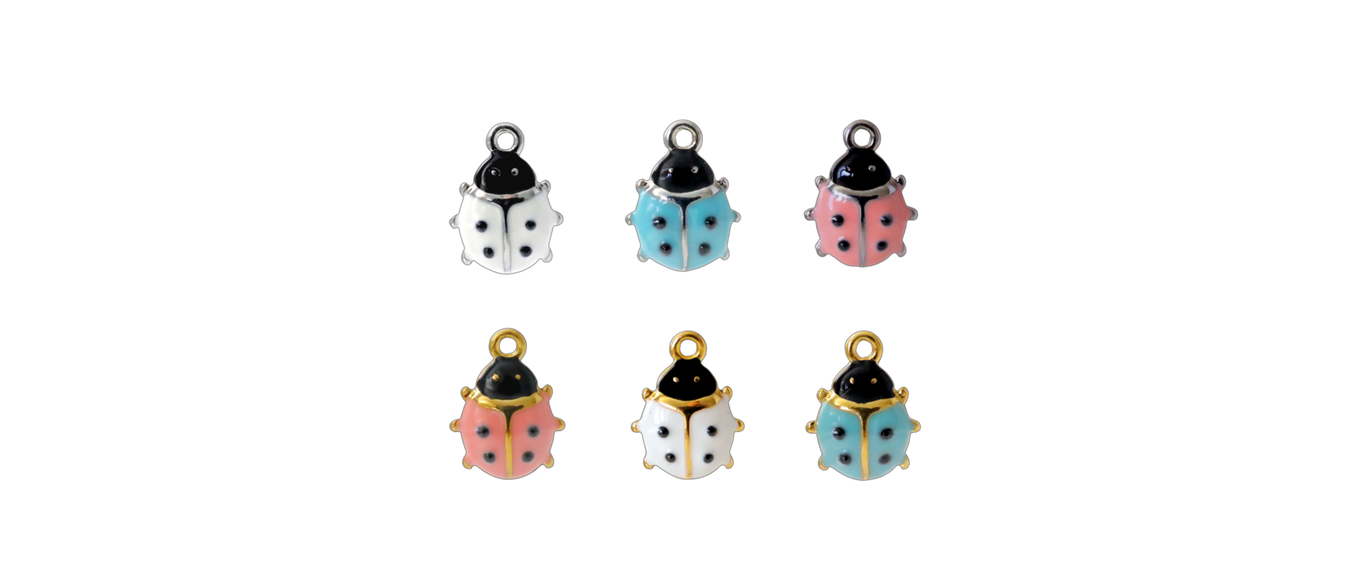 The Enamel Ladybug Charms For Kids