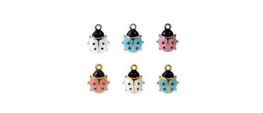 The Enamel Ladybug Charms For Kids