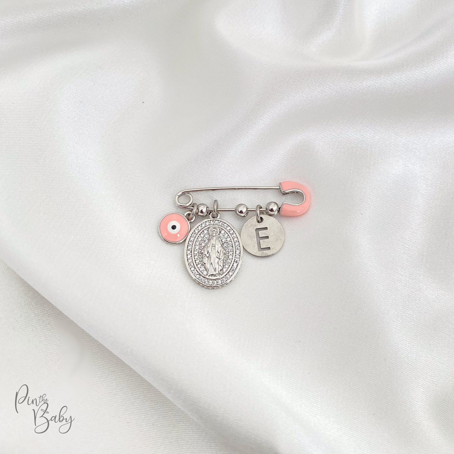 The Mother Mary Pins With Charms