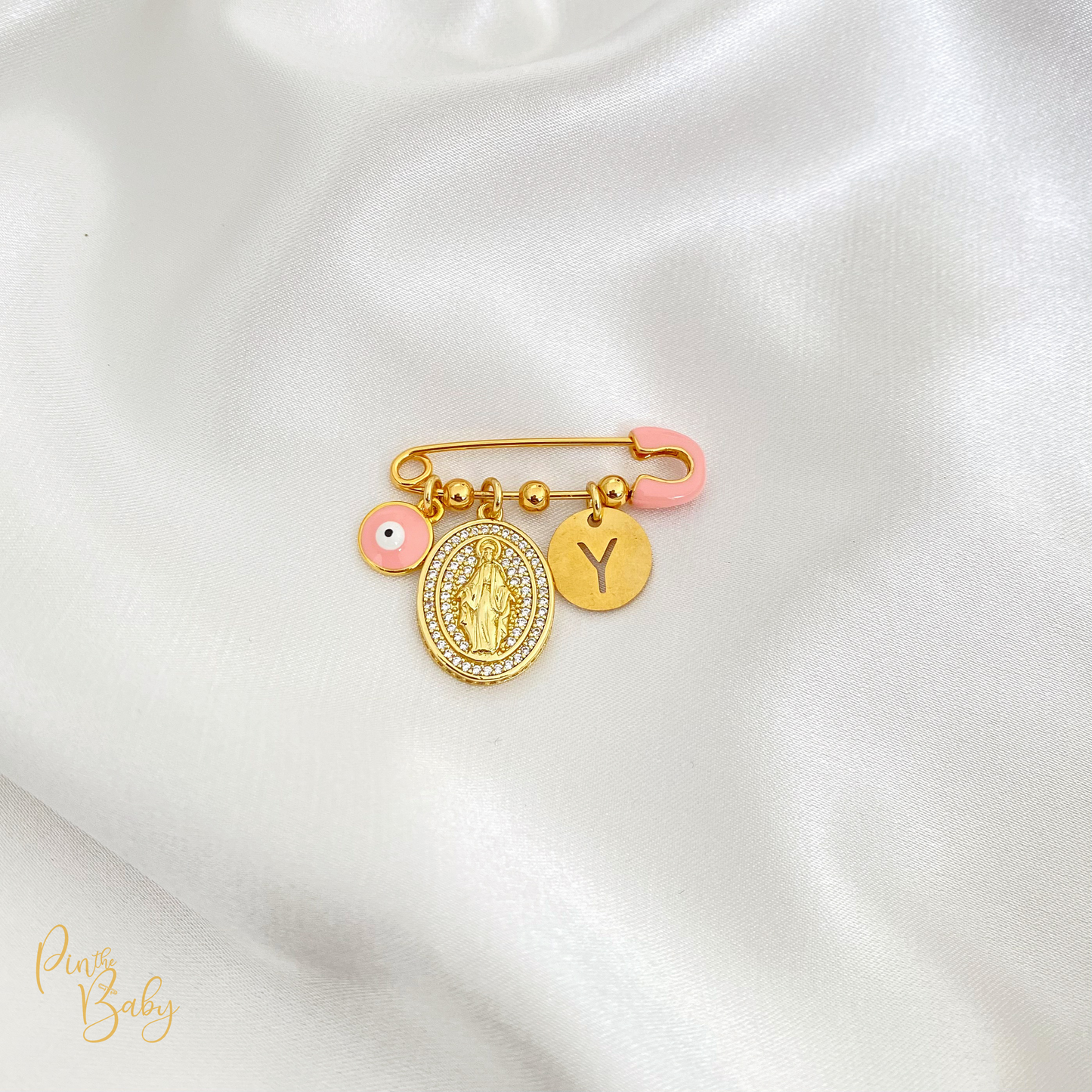 Mother Mary Charms Set With Pin