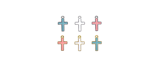 The Enamel Cross Charms For Babies 