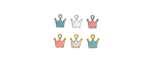The Enamel Crown Charms