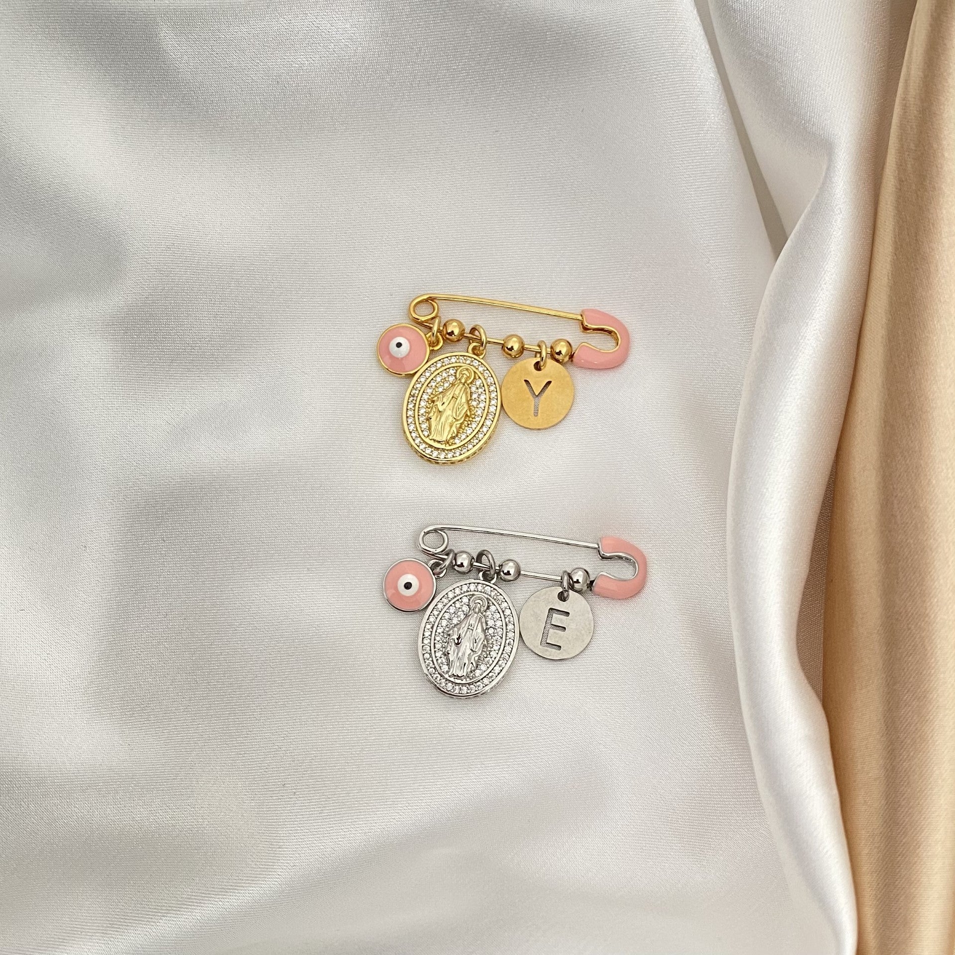 The Mother Mary Pin Sets With Charms 